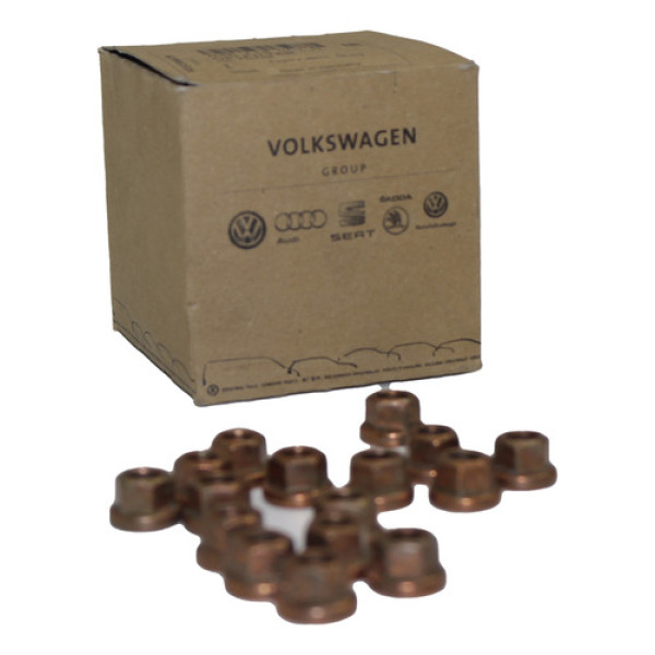 Jogo Porcas M8 De Cobre Sextavada Vw (16 Unids)