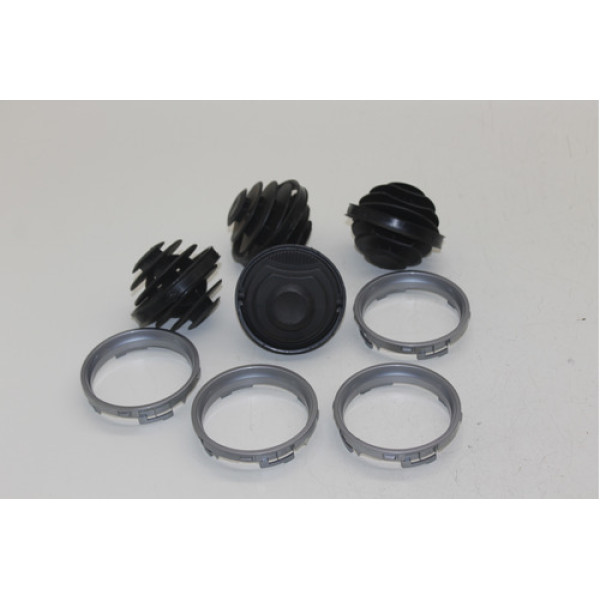 Kit Difusor Ar Prata Vw Gol Saveiro Parati Voyage G4 G5 G6