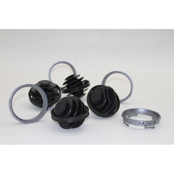 Kit Difusor Ar Cromado Vw Gol Saveiro Parati Voyage G4 G5 G6