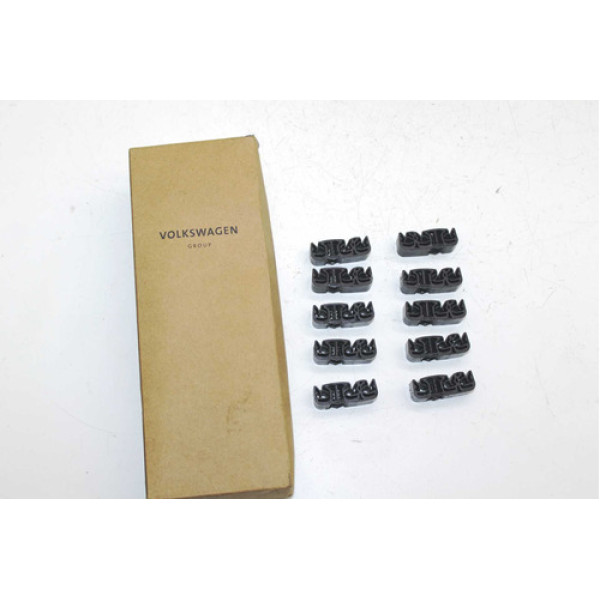 10 Presilha Fixação Cano De Freio Vw 5z0611797a (p/ 3 Canos)